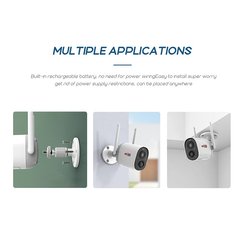 2MP Motion Detection Rechargeable Battery WiFi Camera