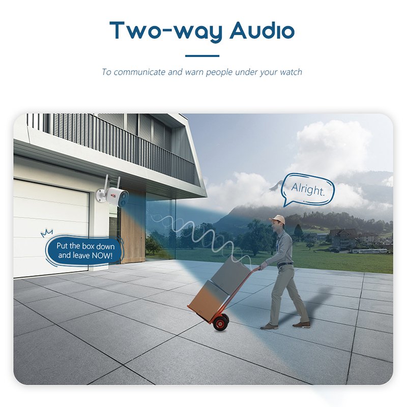 2MP Motion Detection Rechargeable Battery WiFi Camera