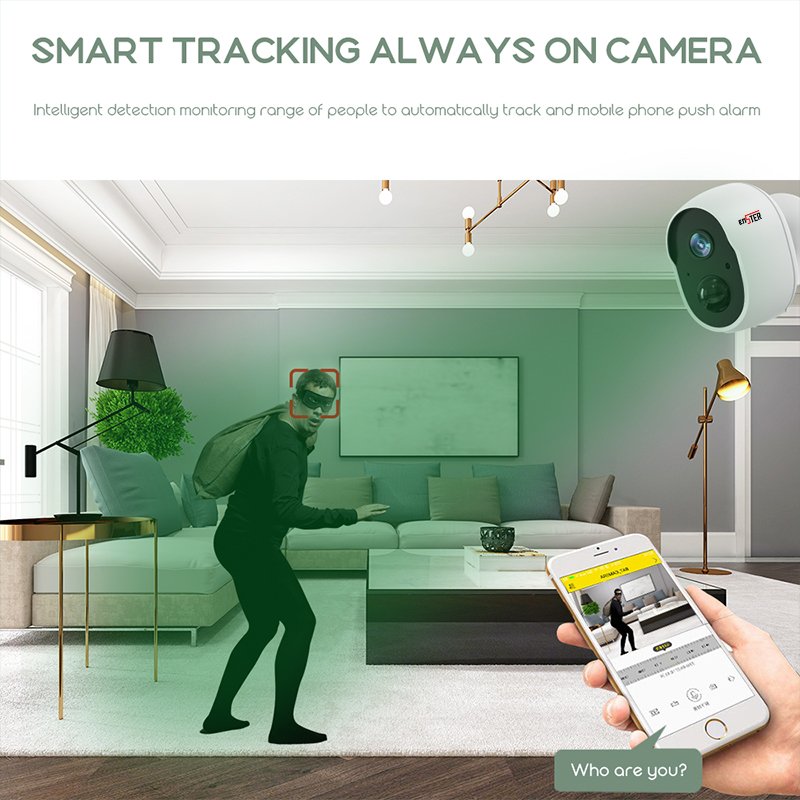 2Megapixels WiFi Wireless Two-way Audio Battery Camera