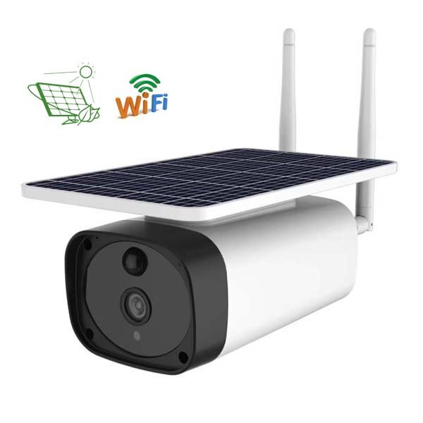 Built-in 18650 Lithium Battery 6w Solar Energy Panel Powered Outdoor Wireless Low Power Smart Security Wifi Camera