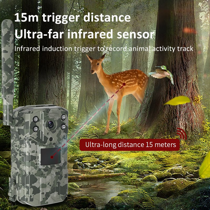 forest animal surveillance wildkamera night vision 4g game hunting trail camera