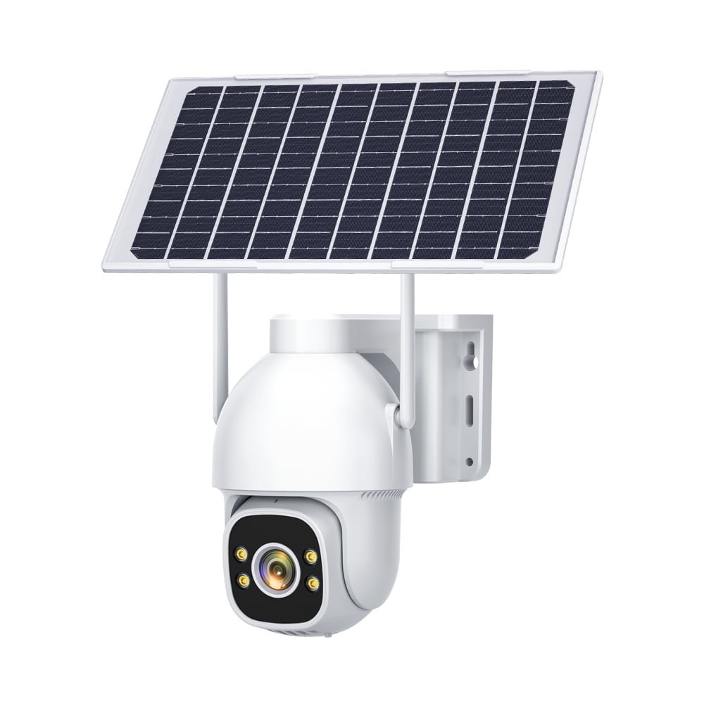 No PIR Sensor Solar Powered Wireless 4G LTE Sim Card AOV PTZ Camera