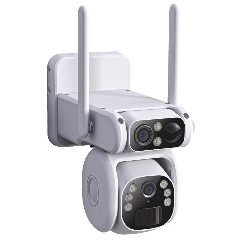 High Quality Dual Lens Wireless Outdoor Solar Powered 4G Night Vision PTZ Dome Camera