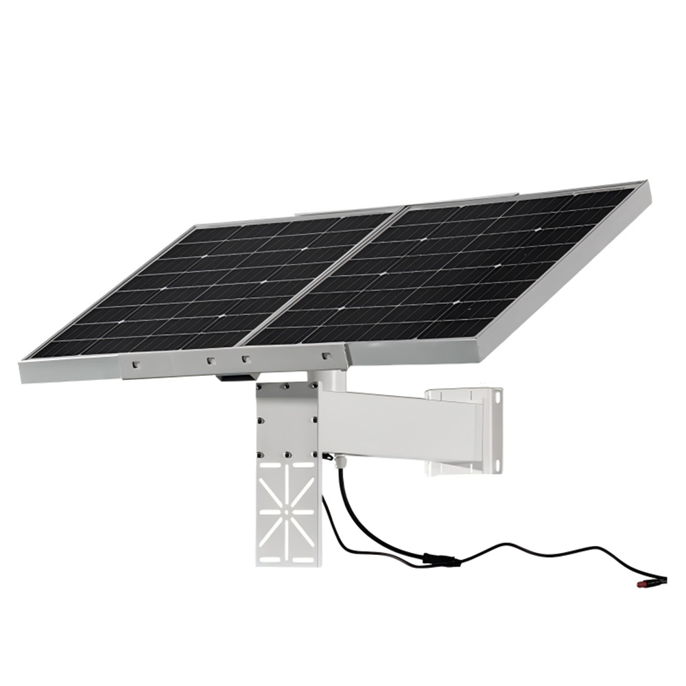 80W Fast Recharge Solar Panel System 40AH Ternary Lithium Battery DC12V CCTV Camera Power Supply Monitoring System