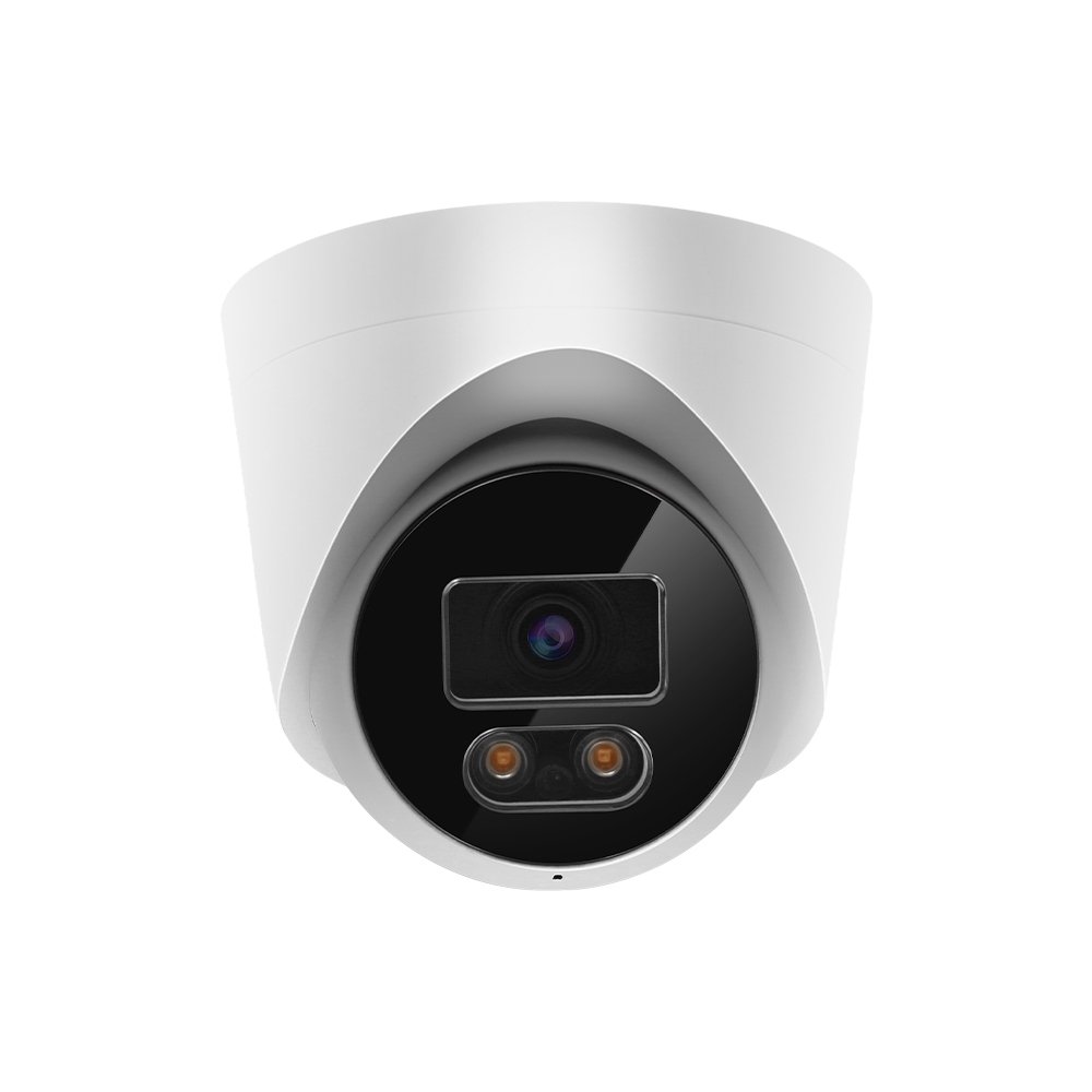 5.0MP HD POE ColorVu Full Color Night Vision Turret Camera CCTV IP Camera Built-in Micphone Human Body Face Detection