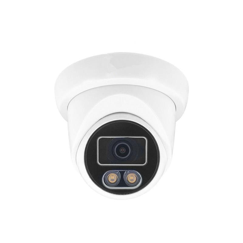 ENSTER High Defination 5MP 3.6mm Fixed Lens ColorVu Warm Light Full Color Night Vision Dome Security IP Camera