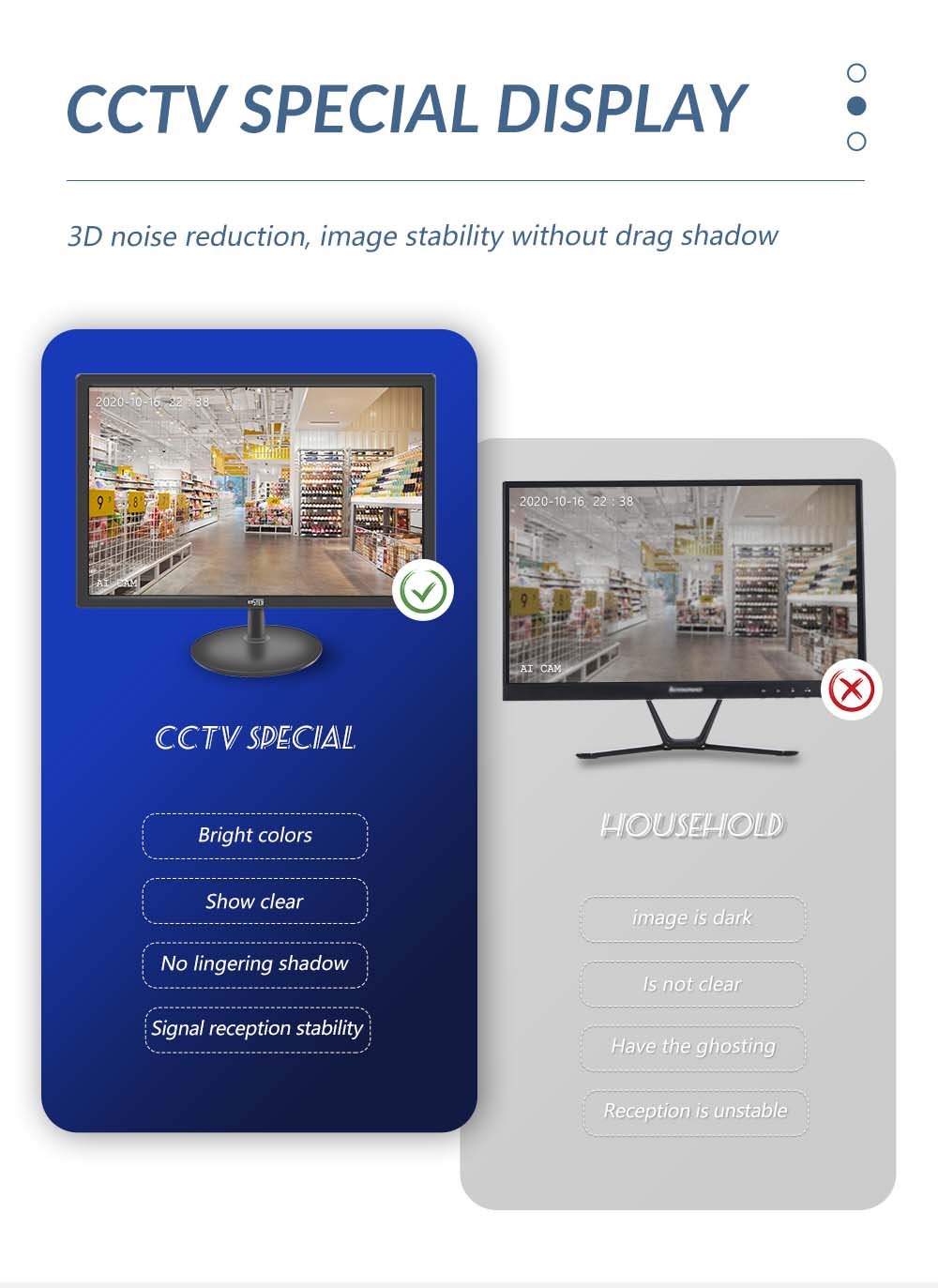19" Professional CCTV Surveillance Monitor VGA HDMI AV BNC And Built in Audio Speaker
