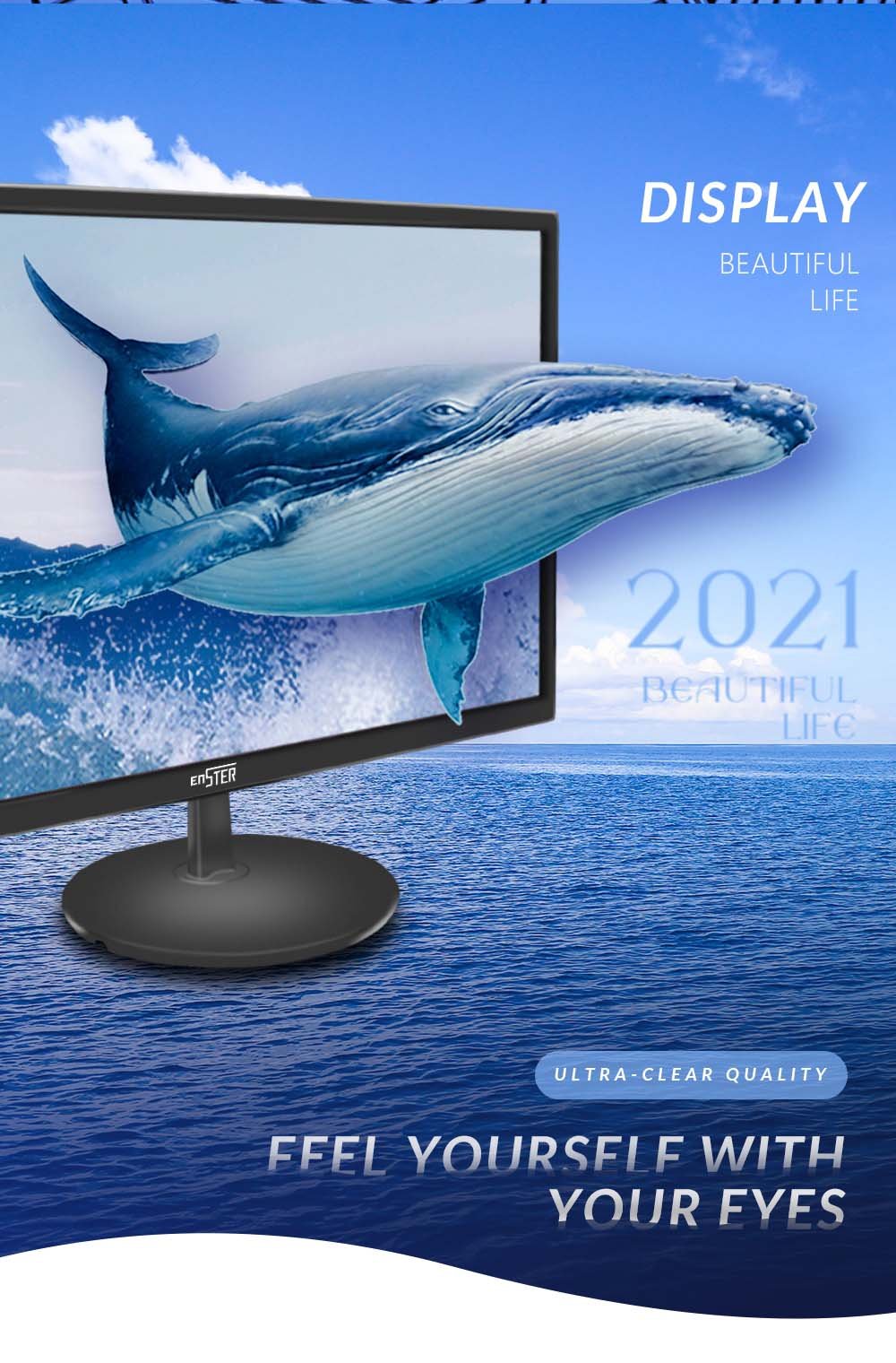 19" Professional CCTV Surveillance Monitor VGA HDMI AV BNC And Built in Audio Speaker