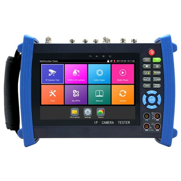 HD 7 inch retina touch screen all in one multi-functions IPC CCTV tester built in WIFI, create WIFI hotspot