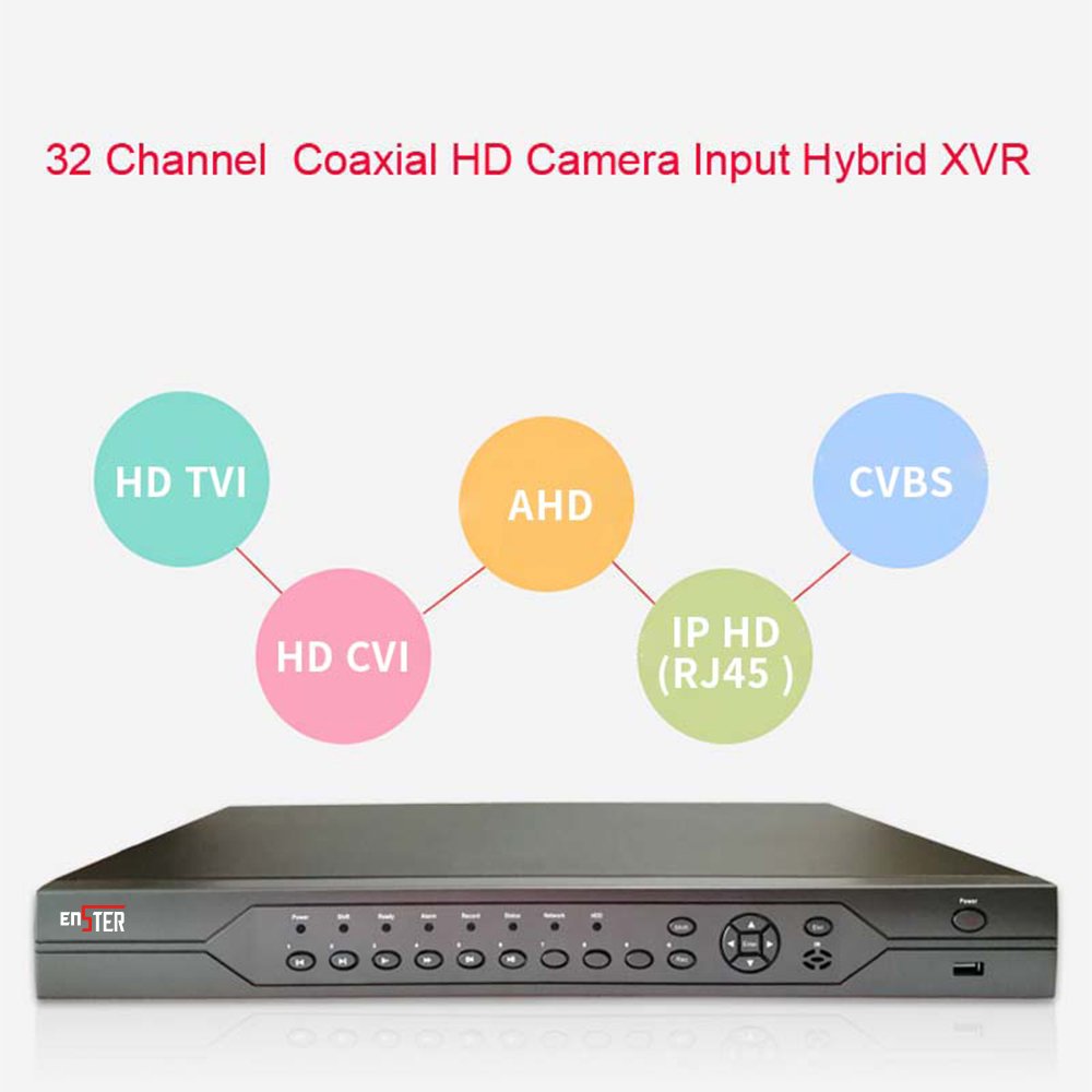 Design of a 32 Channel Coaxial HD Camera and XVR Security CCTV System