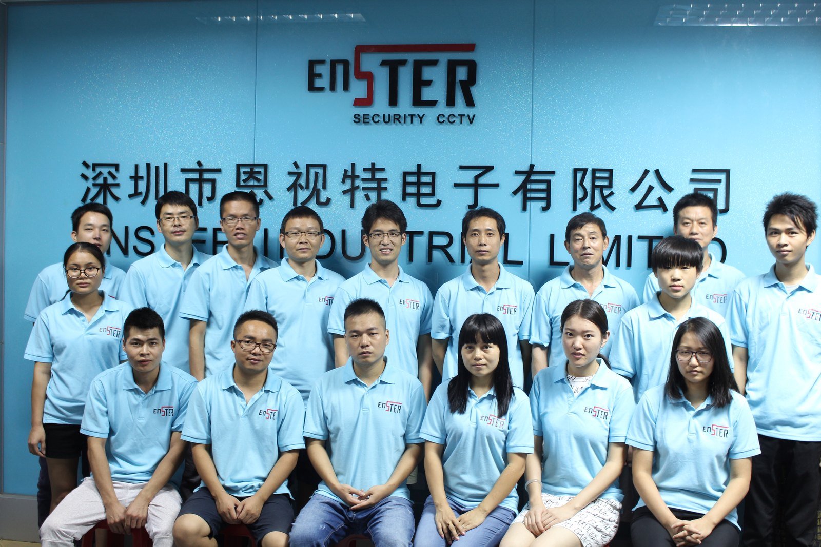 ENSTER factory team group photo