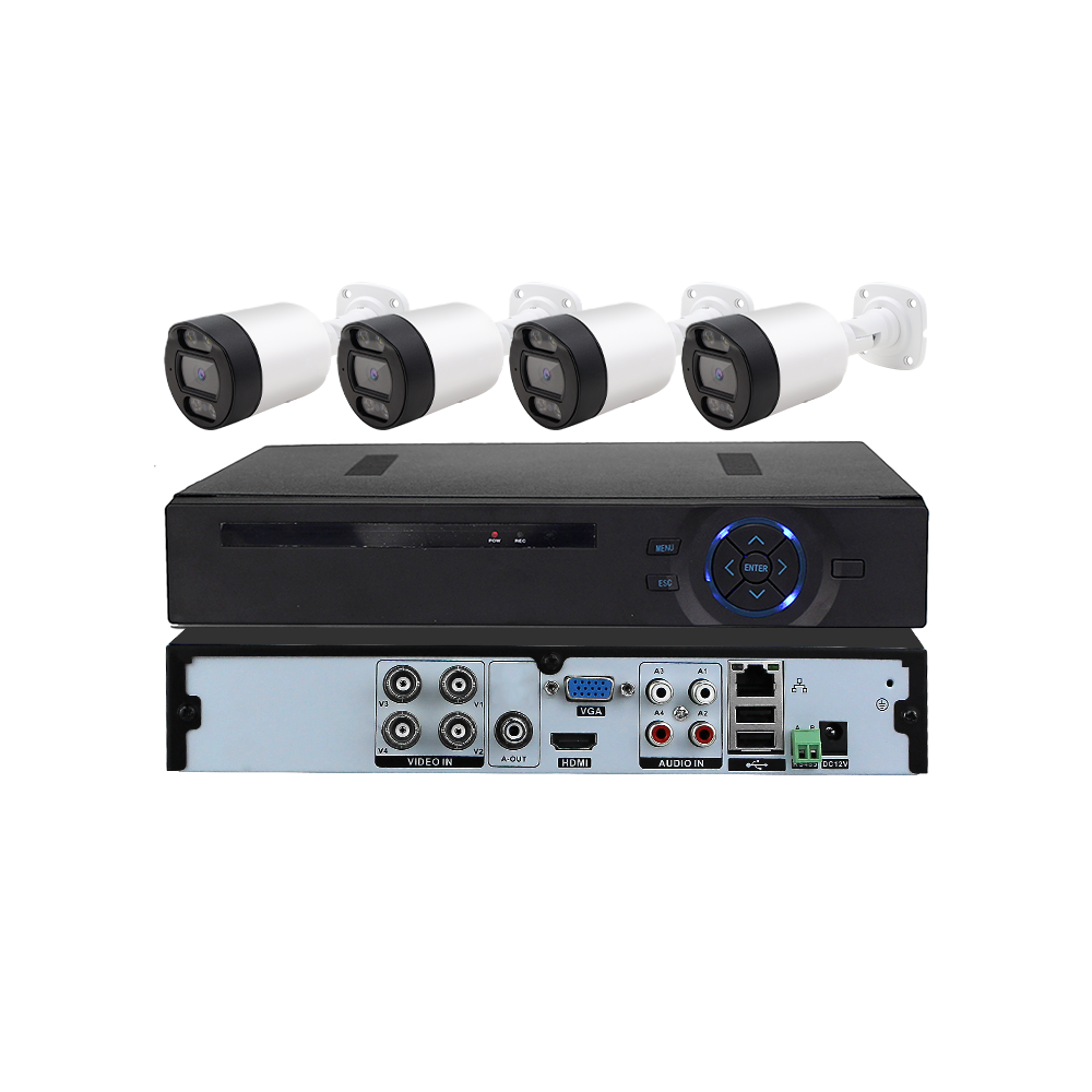 4CH Outdoor Bullet AHD Camera Security Camera System Kit
