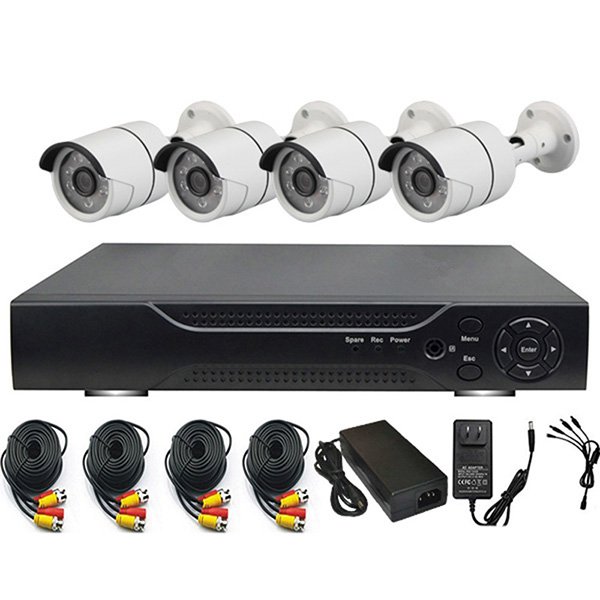 4ch Outdoor 1080P CCTV Camera Combo Package