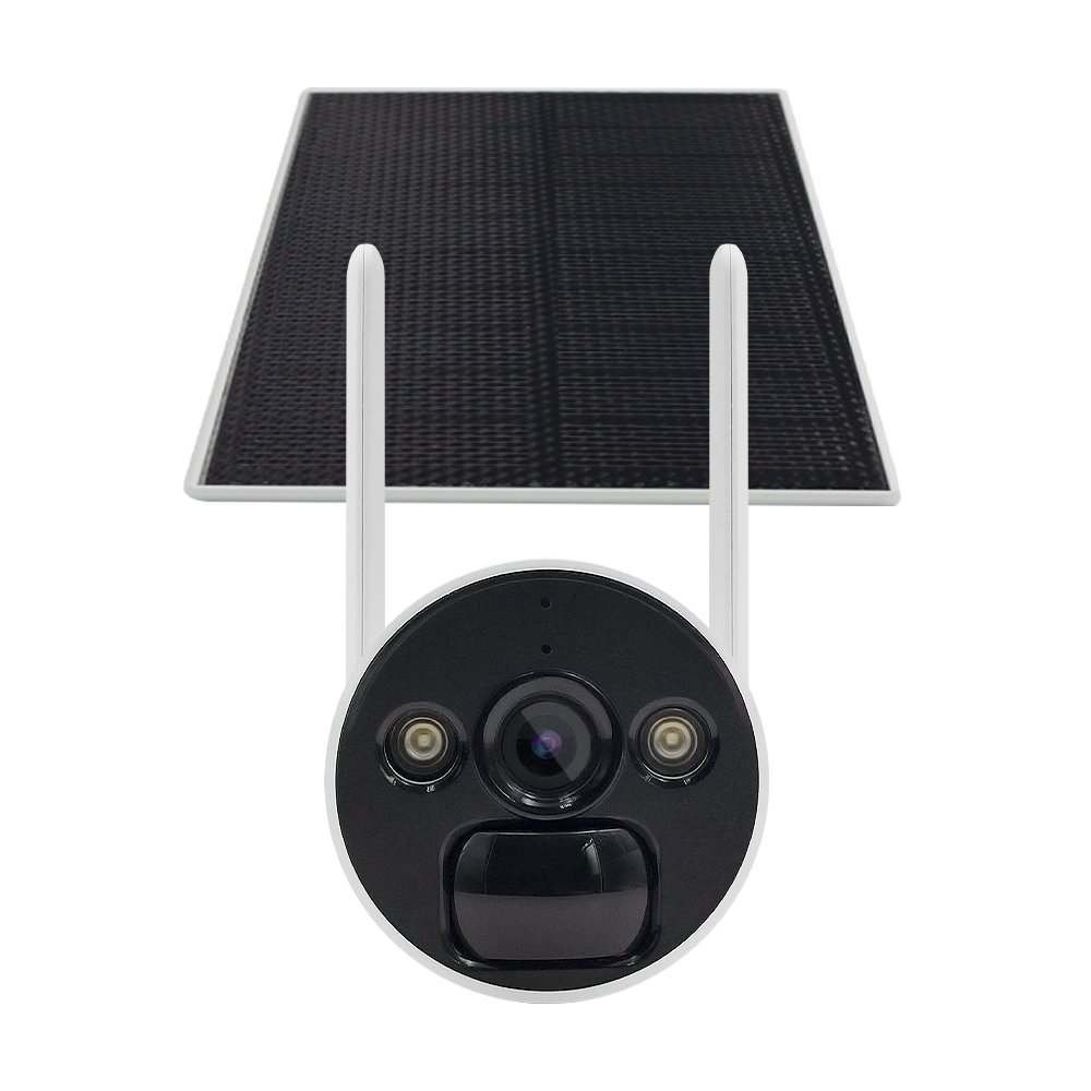 4CH Mini Solar Powered Rechargeable Battery CCTV Wireless Camera Kit