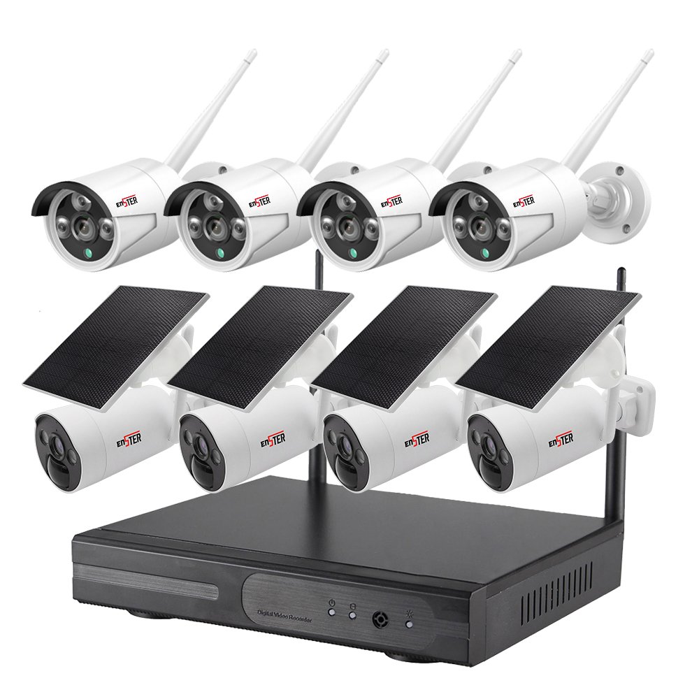 8CH Solar Powered Wireless CCTV Combined Kit