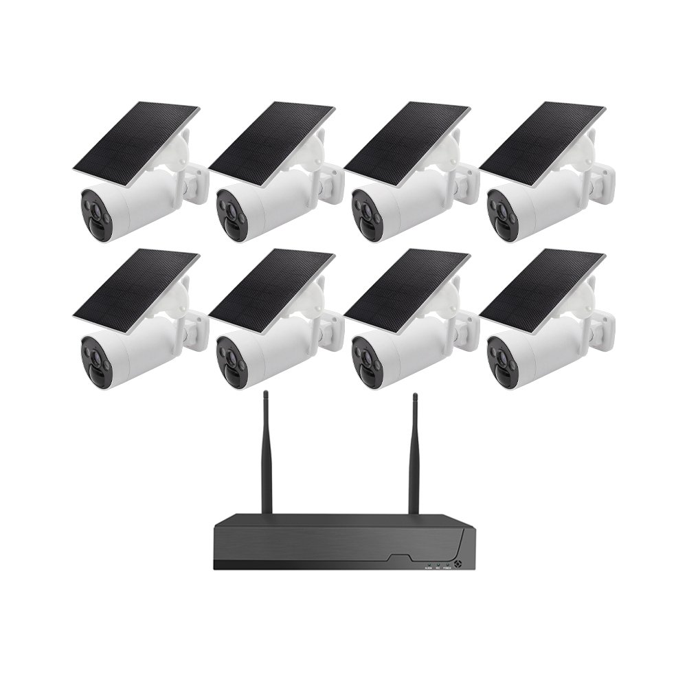 8Channel Two-way Aduio Solar Battery Wireless Camera System