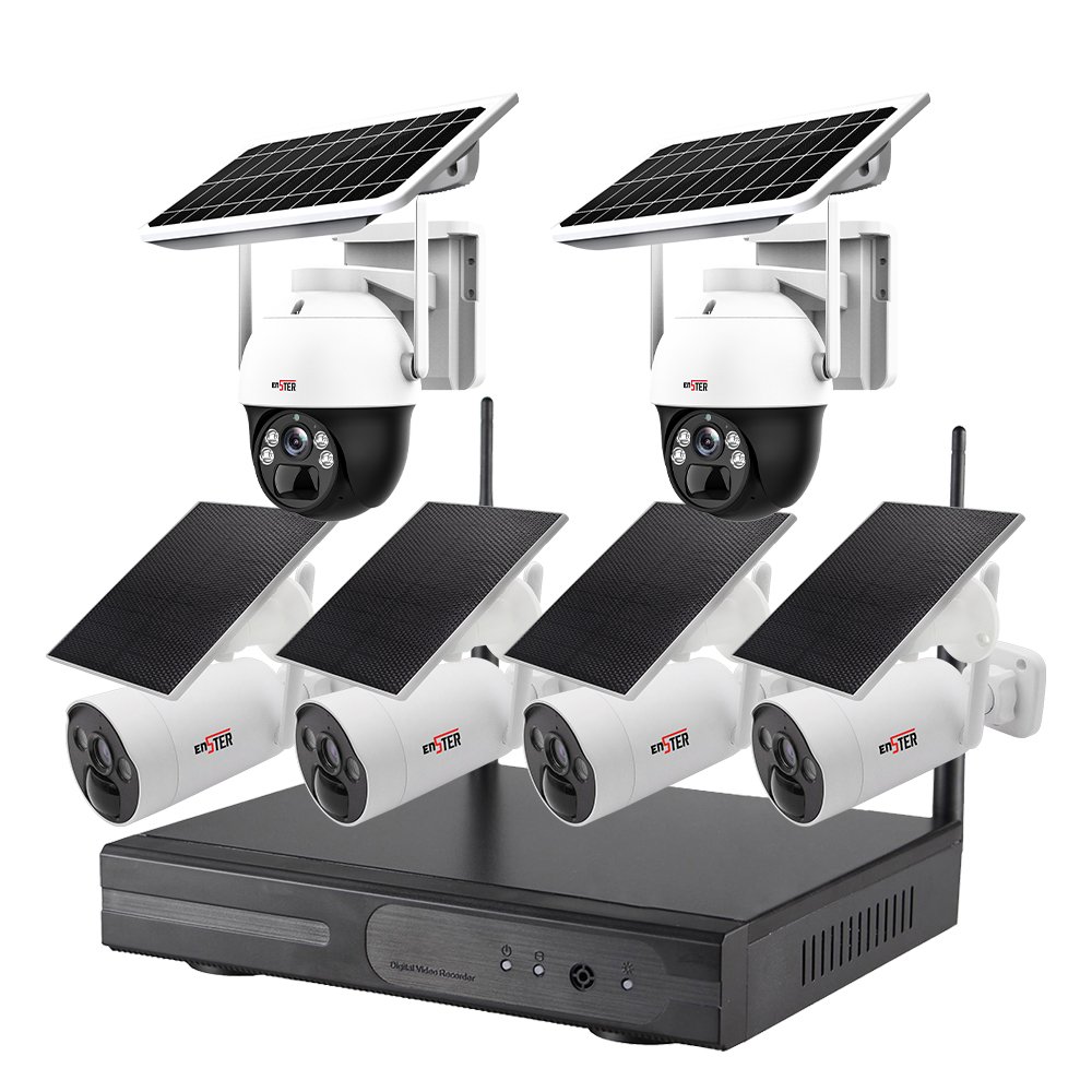 Home Security Motion Detection Solar CCTV Wirelress Surveillance Kit