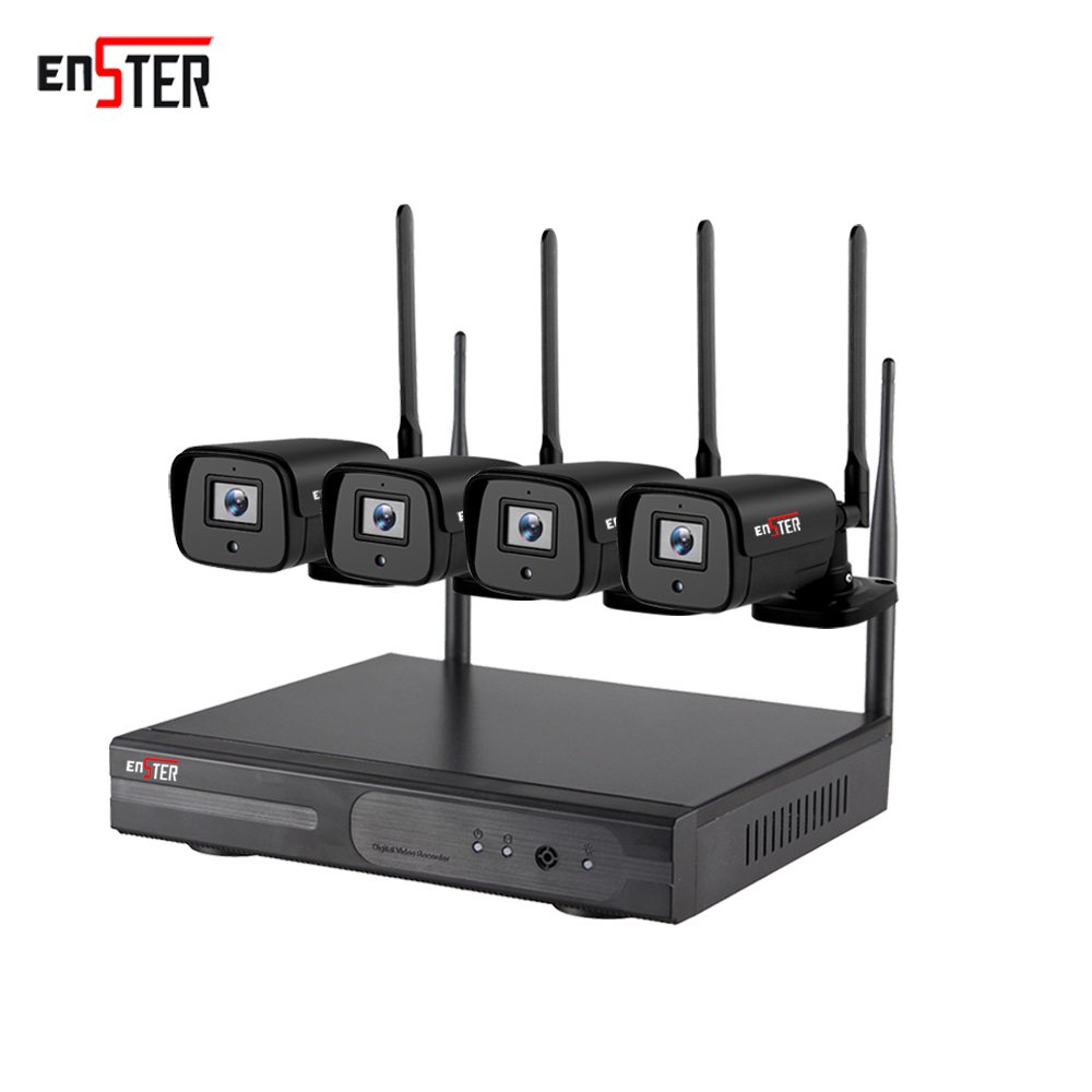 4CH CCTV 5MP Camera System Outdoor Waterproof Wireless Wifi IP Camera Wifi Nvr Kit