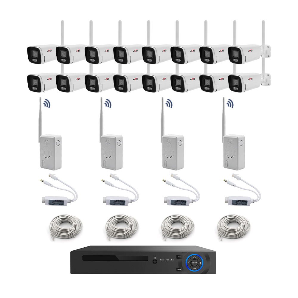 16Channel 3MP WiFi Wireless Outdoor Security Camera Kit