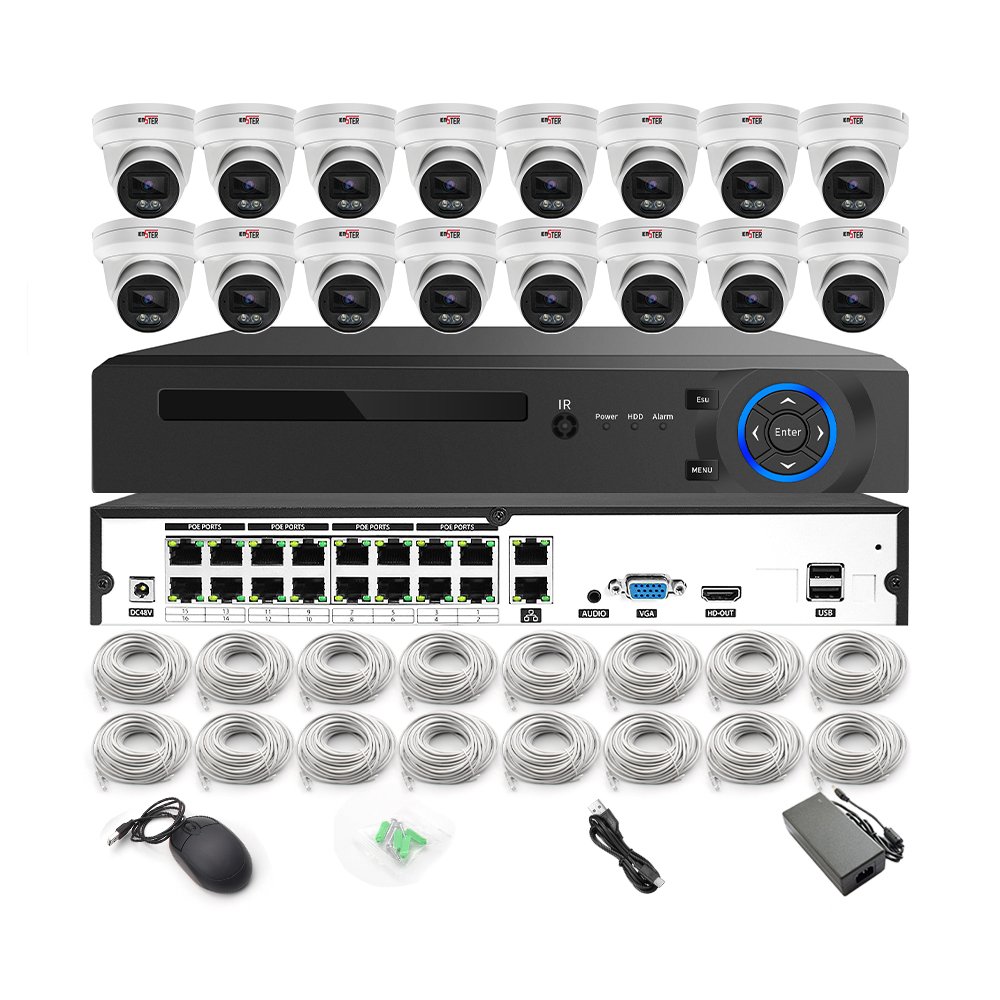 Hot 16CH Dome Camera CCTV Security Kit