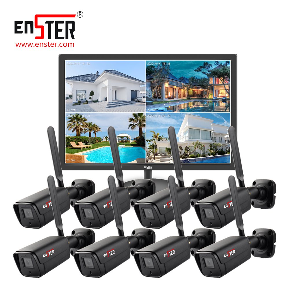 8CH CCTV Home Surveillance WiFi Kit support One-way Audio