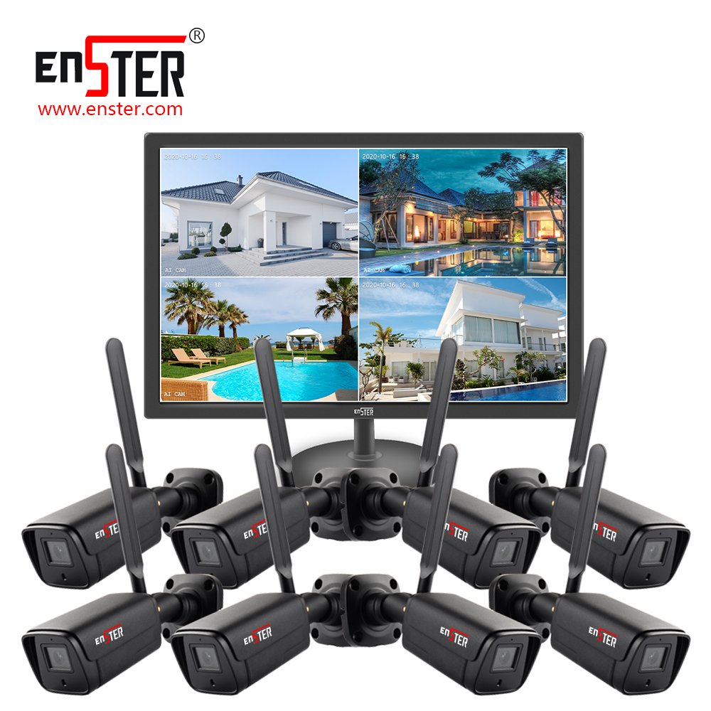 8CH CCTV Home Surveillance WiFi Kit support One-way Audio
