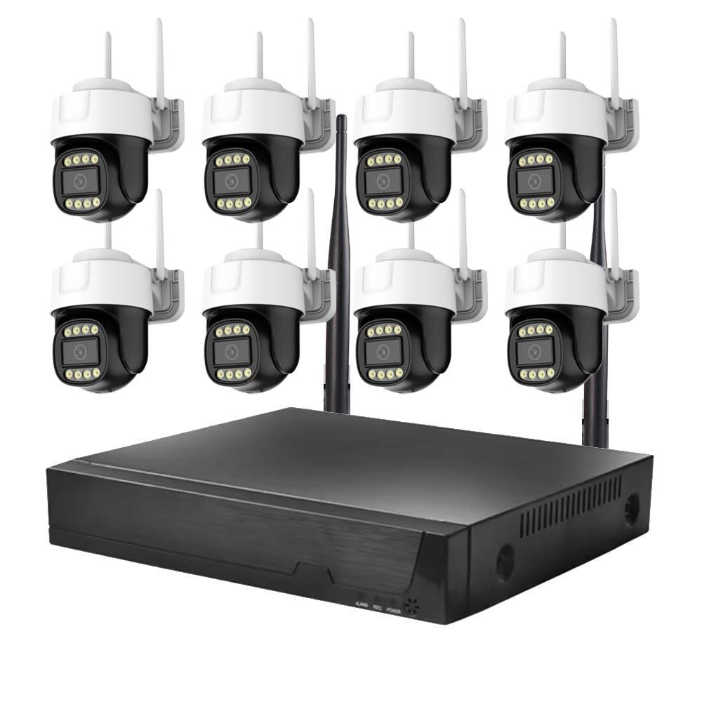 8ch wireless ptz camera kit with 10CH wireless NVR