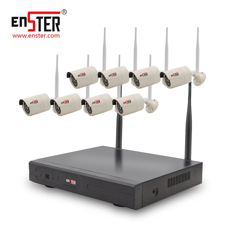 8Channel 3MP WiFi Wireless Outdoor Security LCD Monitor Kit