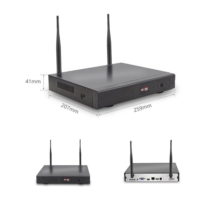 8Channel 3MP WiFi Wireless Outdoor Security LCD Monitor Kit